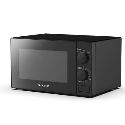 Progress Manual 700W Black Microwave