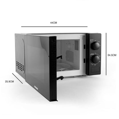 Progress Manual 700W Black Microwave