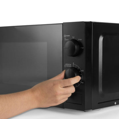 Progress Manual 700W Black Microwave