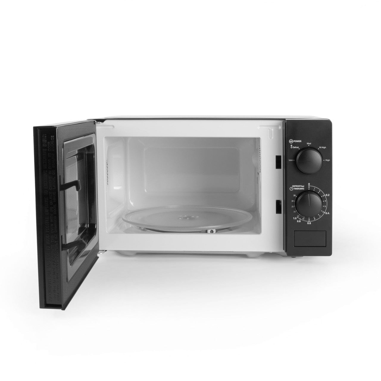 Progress Manual 700W Black Microwave