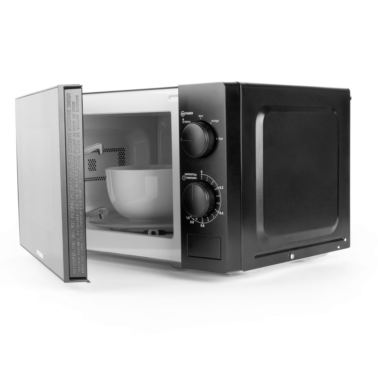 Progress Manual 700W Black Microwave