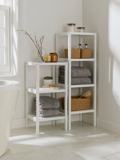 4 Tier White Shelf