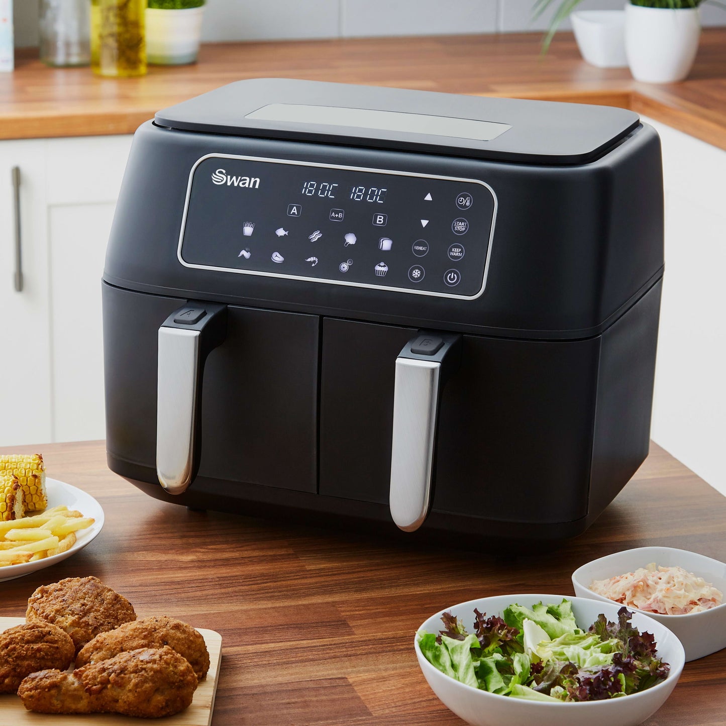 Swan 8L 13-in-1 Duo Air Fryer