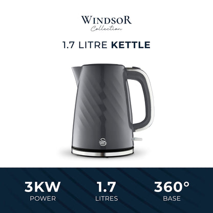Swan Windsor 1.7L Textured Kettle