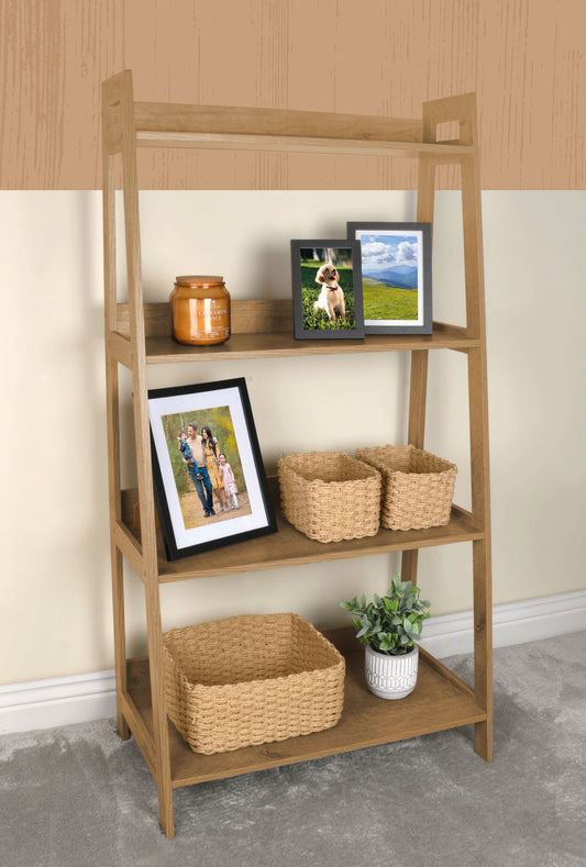 Natural Oak 4 Tier Shelf