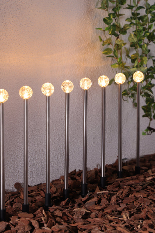 Pack of 10 Bubble Ball Stake Lights
