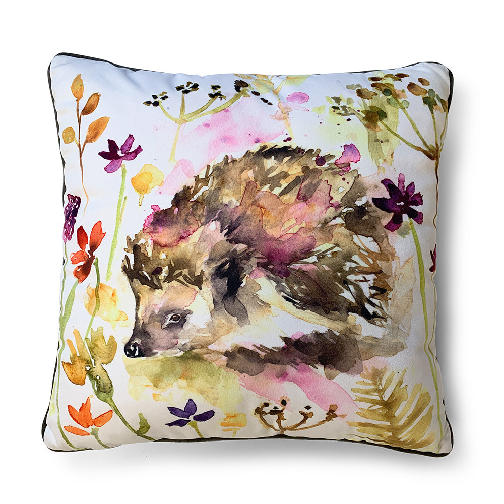 Hedgehog Velvet Cushion