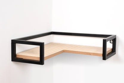 Industrial Corner Wall Shelf