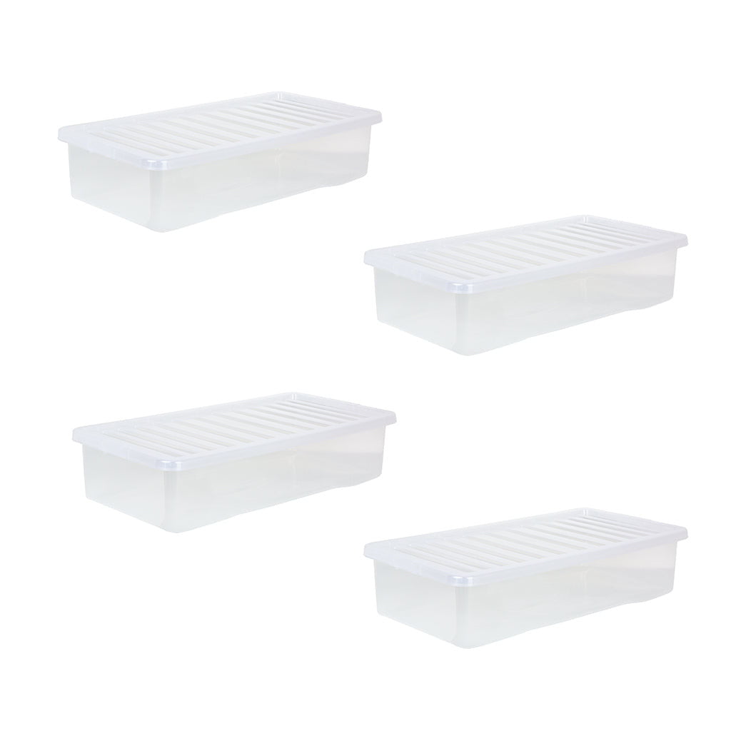 Crystal Pack of 442L Underbed Box and Lid Clear