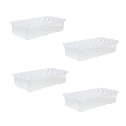 Crystal Pack of 442L Underbed Box and Lid Clear