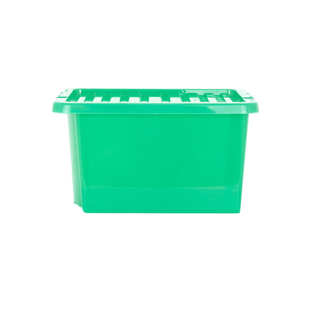 Pack of 5 Wham Crystal 28L Tinted Green Box and Lid