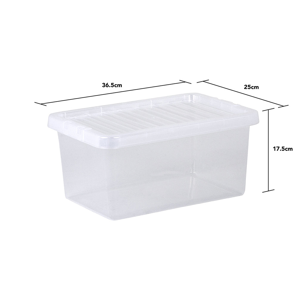 Pack of 5 Wham Crystal 11L Box and Lid