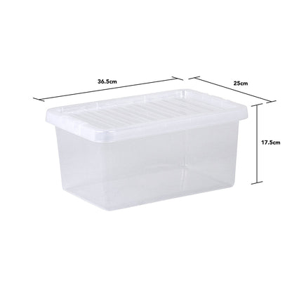 Pack of 5 Wham Crystal 11L Box and Lid