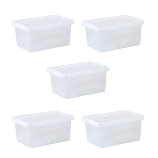 Pack of 5 Wham Crystal 11L Box and Lid