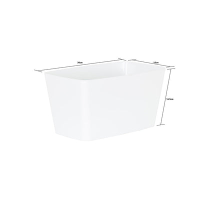 Studio Pack of 4 30cm Ice White Rectangular Trough Cover