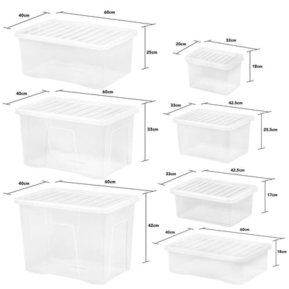 Set of 7 Wham Crystal Multisize Boxes with Lids