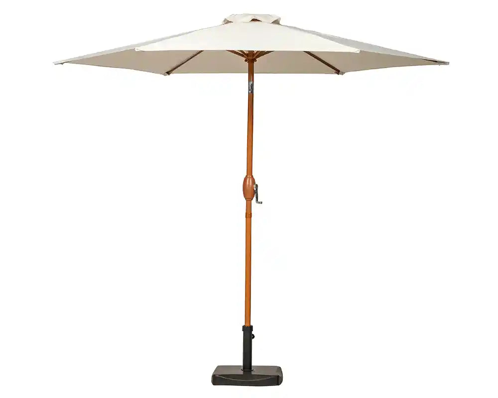 Royalcraft Woodlook 2.5m Ivory Crank and Tilt Parasol