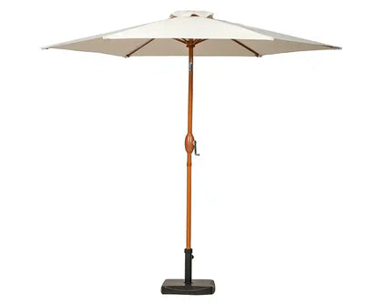 Royalcraft Woodlook 2.5m Ivory Crank and Tilt Parasol