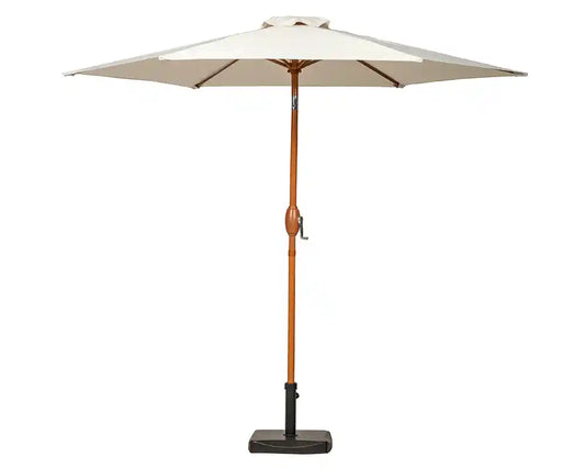 Royalcraft Woodlook 2.5m Ivory Crank and Tilt Parasol