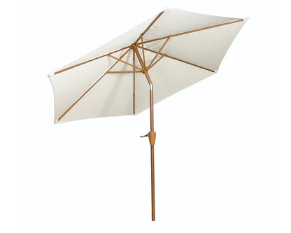 Royalcraft Woodlook 2.5m Ivory Crank and Tilt Parasol
