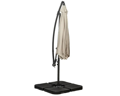 Royalcraft Ivory 3m Cantilever Powder Coated Parasol with Cross Stand