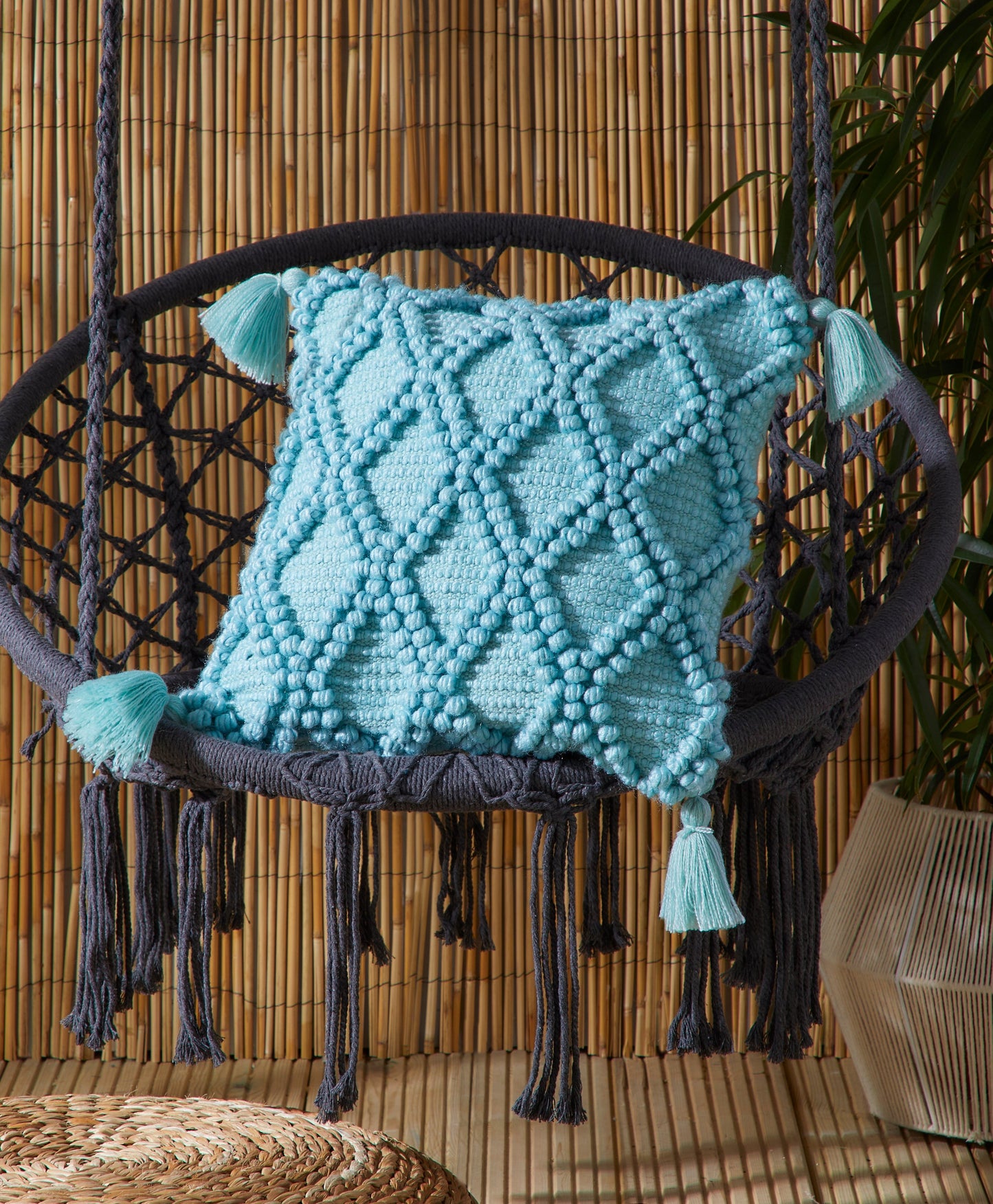 Drift Home Alda Duck Egg Outdoor Filled Cushion