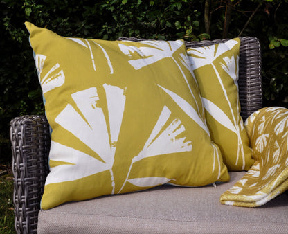 Fusion Alma Reversible Teal/Ochre Outdoor Filled Cushion