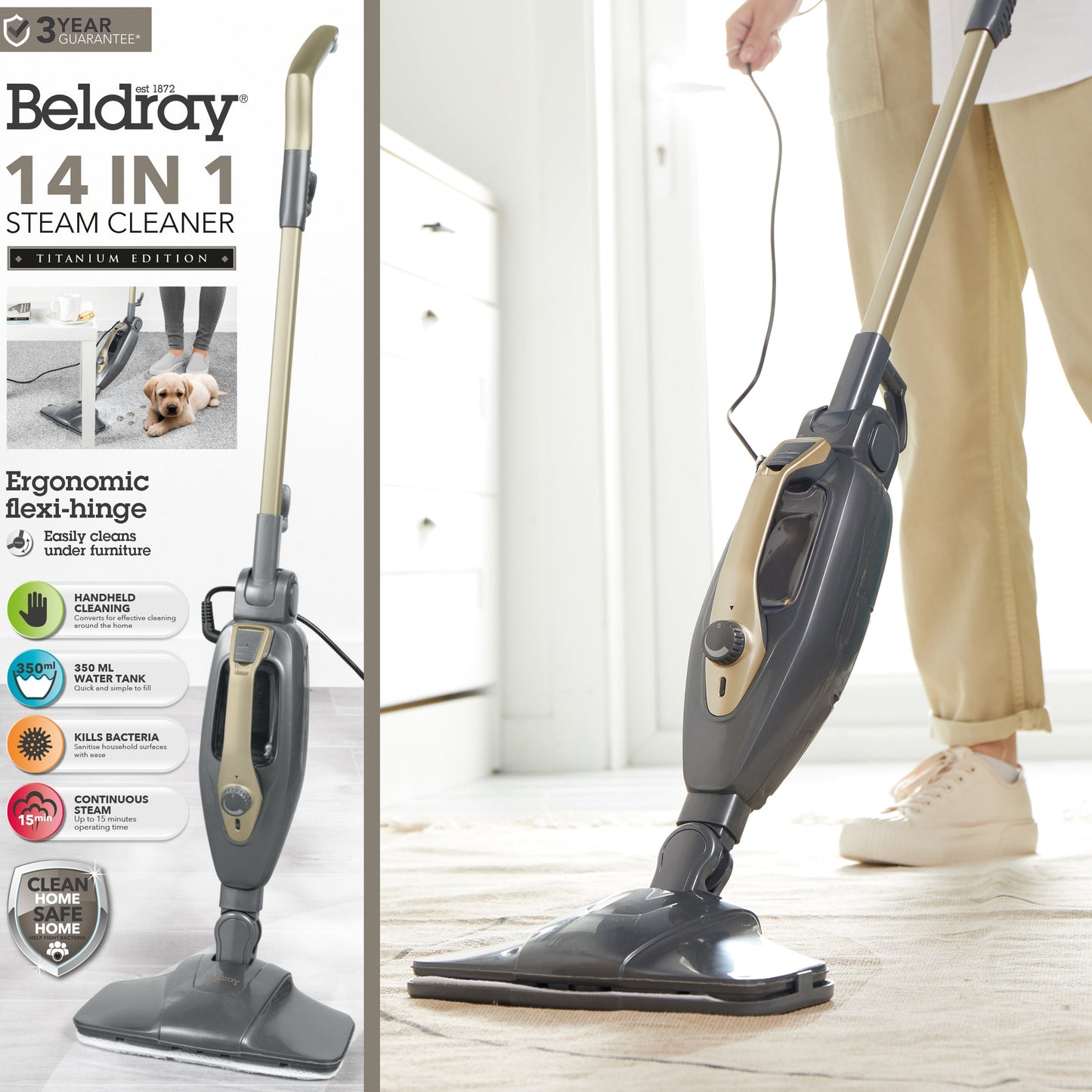 Beldray 14-In-1 Steam Cleaner