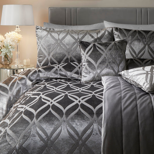 Soiree Belfort Slate Duvet Cover Set