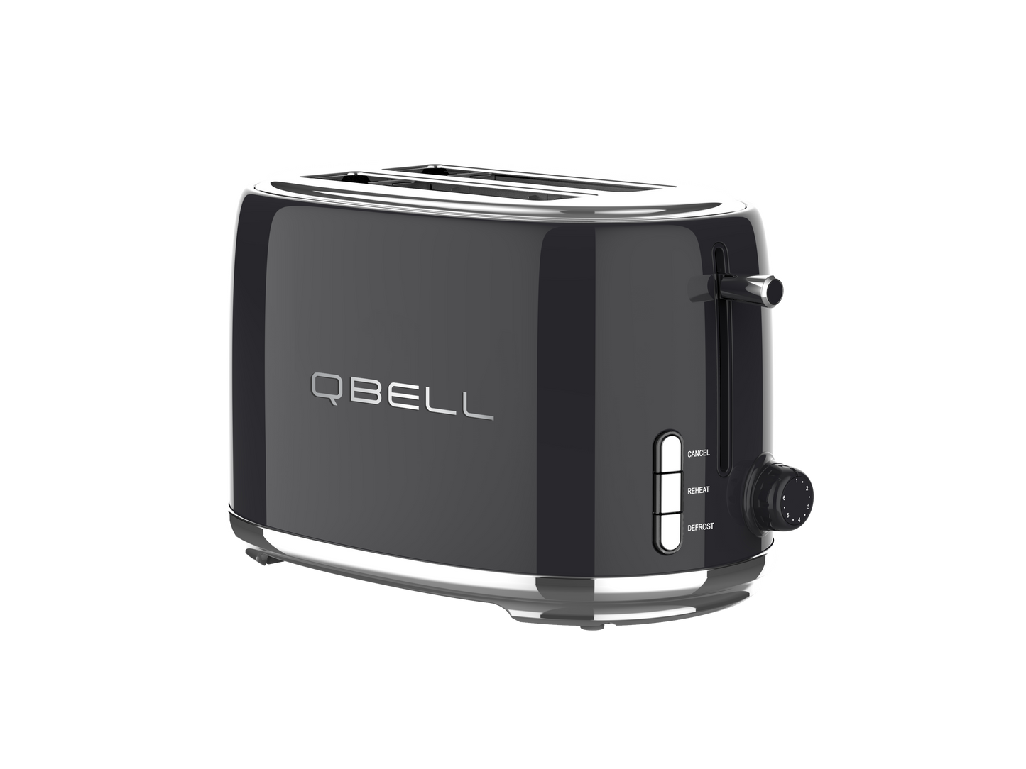 Q Bell Black Kettle and Toaster Set