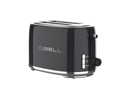Q Bell Black Kettle and Toaster Set