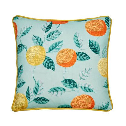 Dreams & Drapes Design Botanical Fruits Green Outdoor Filled Cushion