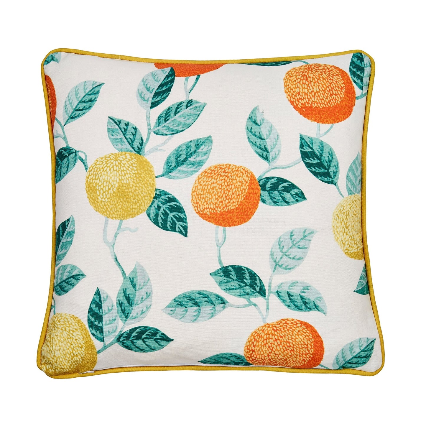 Dreams & Drapes Design Botanical Fruits Green Outdoor Filled Cushion
