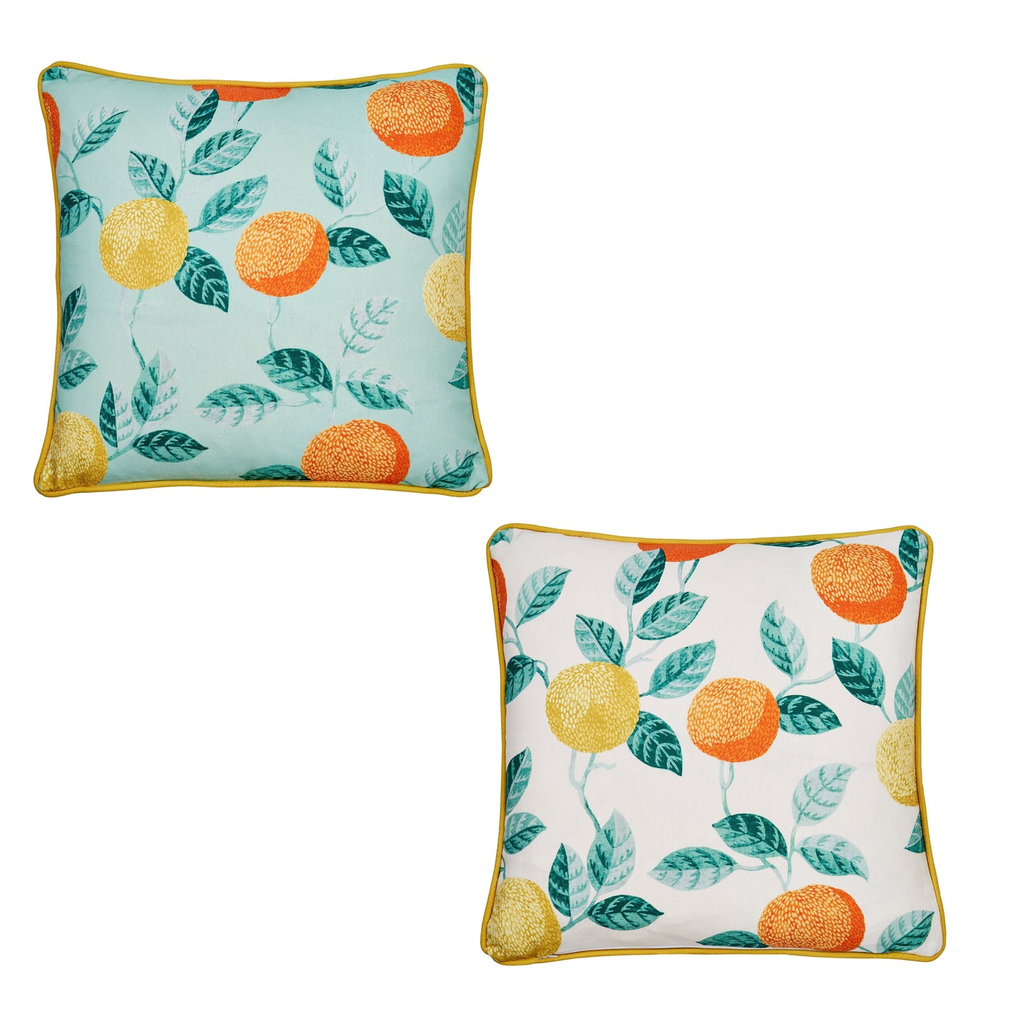 Dreams & Drapes Design Botanical Fruits Green Outdoor Filled Cushion