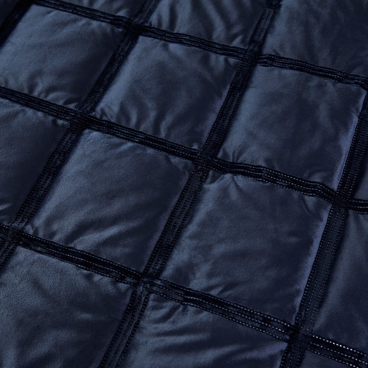 Soiree Brighton Navy Square Duvet Cover Set