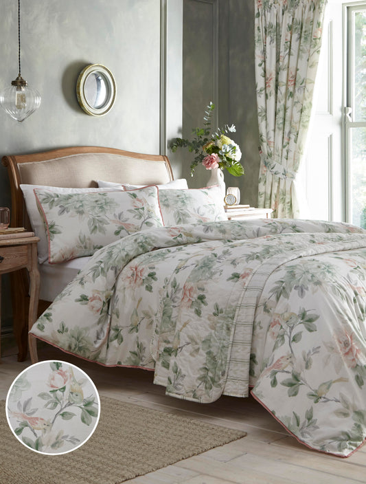 Appletree Heritage Green Campion Duvet Cover Set
