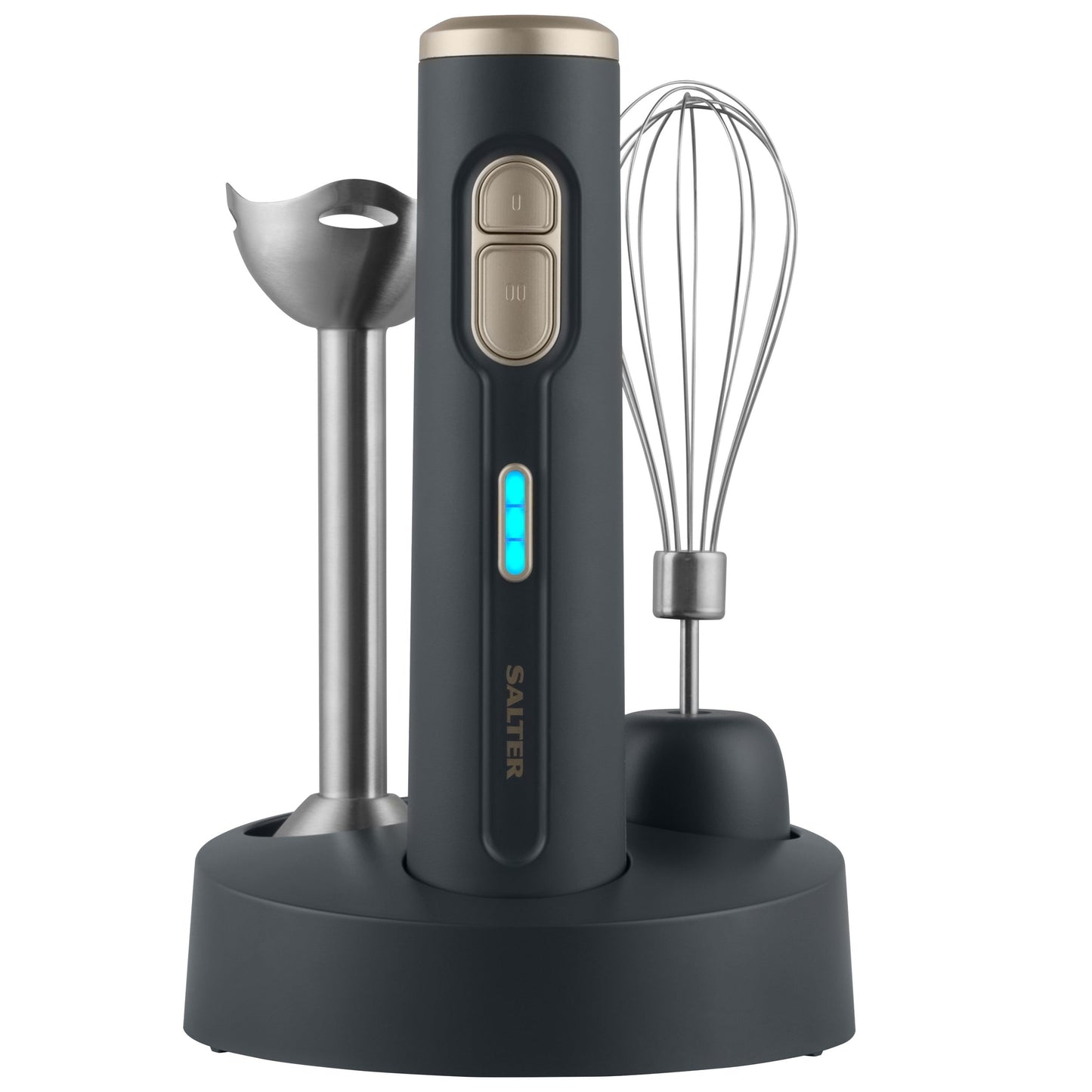 Salter Grey and Gold 2-in-1 Cordless Blender