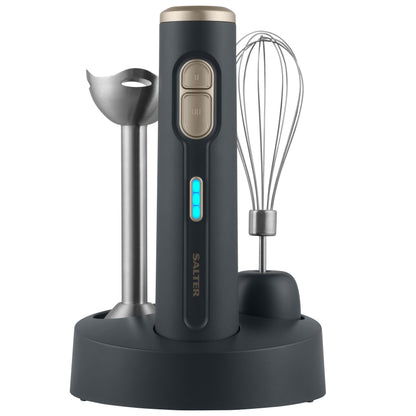 Salter Grey and Gold 2-in-1 Cordless Blender
