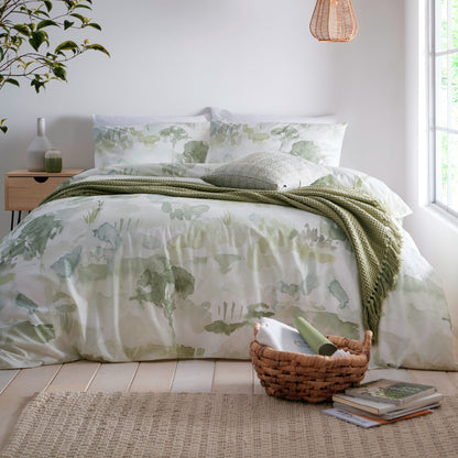 Appletree Loft Edale Green Duvet Cover Set