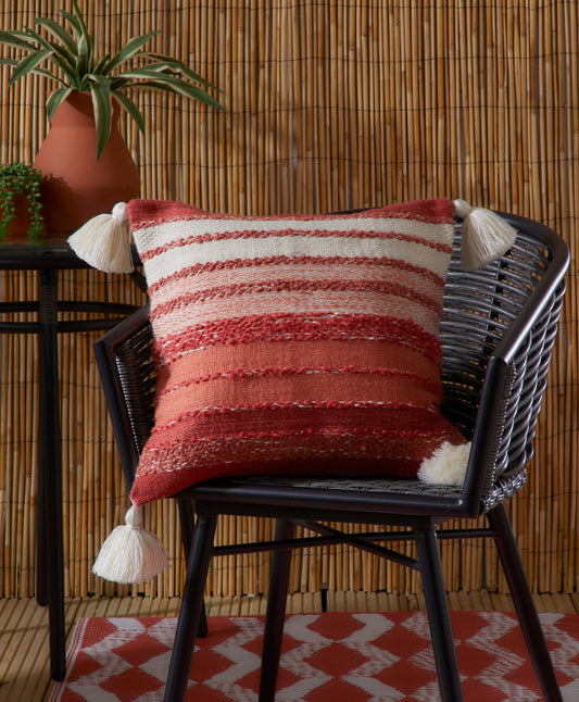 Drift Home Grayson Terracotta Outdoor Filled Cushion