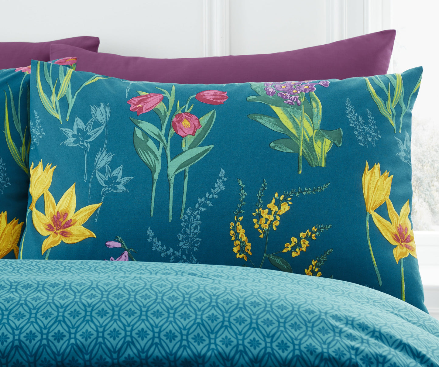 Dreams & Drapes Teal Ingrid Duvet Cover Set