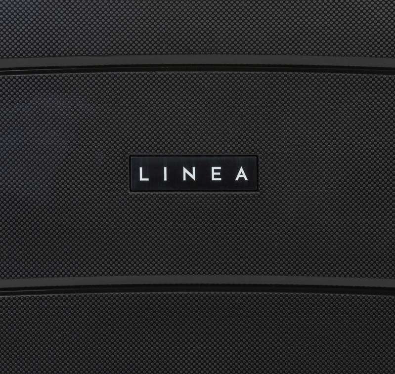 Linea Turin Luggage Black Cabin Case