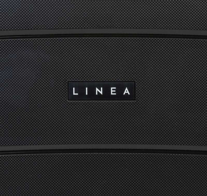 Linea Turin Luggage Black Cabin Case