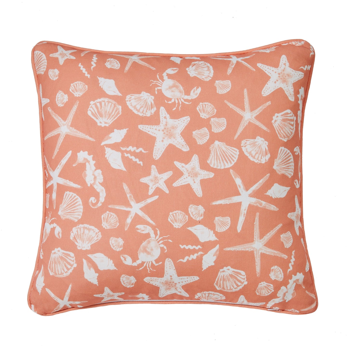 Fusion Lobster Orange Outdoor Filled Cushion