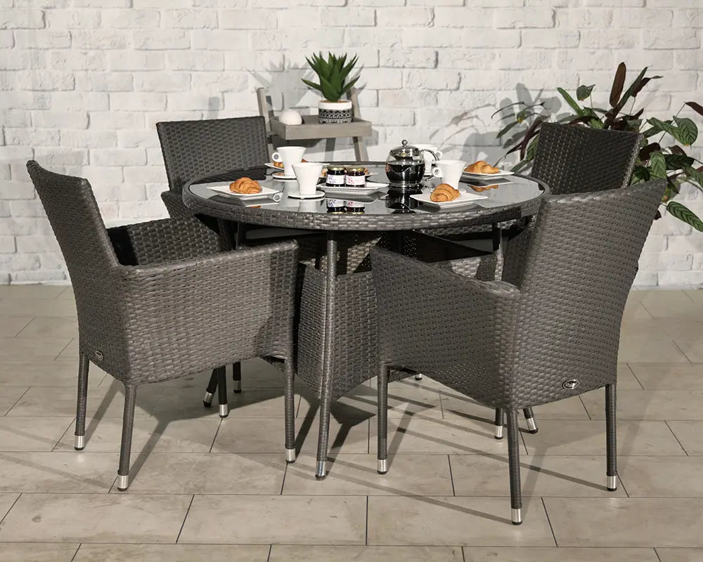 Royalcraft Malaga 4 Seater Fixed Dining Set