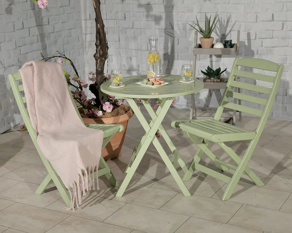 Royalcraft Porto Green Folding Bistro Set