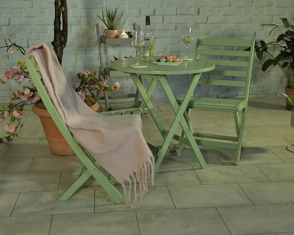 Royalcraft Porto Green Folding Bistro Set