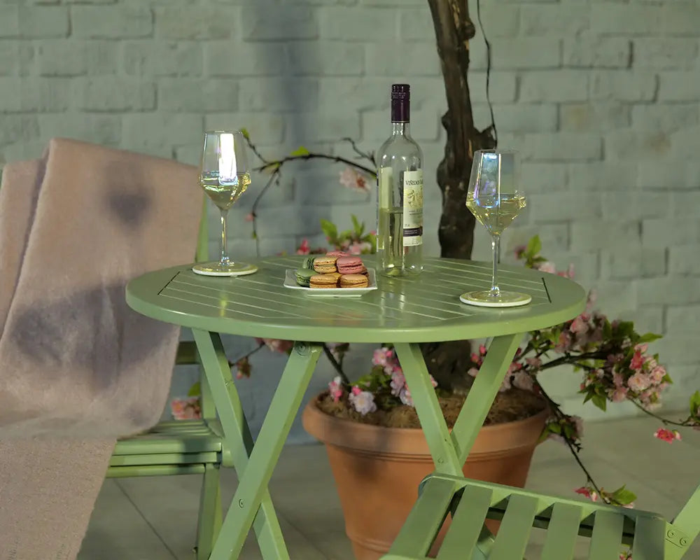 Royalcraft Porto Green Folding Bistro Set