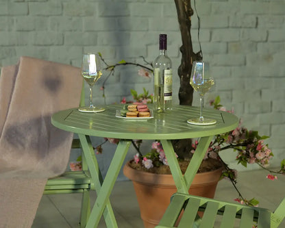 Royalcraft Porto Green Folding Bistro Set