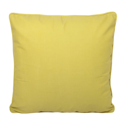 Fusion Plain Dye Ochre Filled Outdoor Cushion